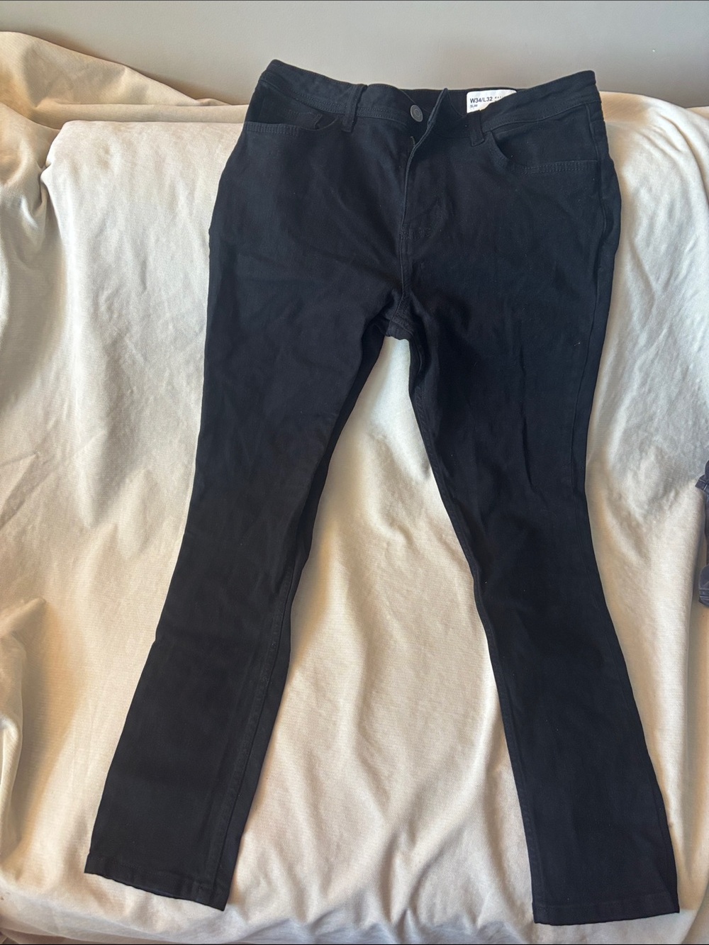 Denim&Co Men's Slim Jeans - Black W34